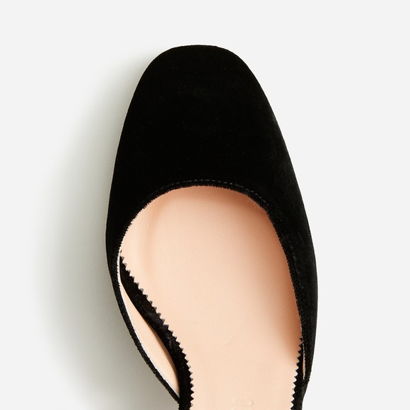 J.Crew Maisie Black Crystal Studded Velvet Heels - Picture 3 of 12